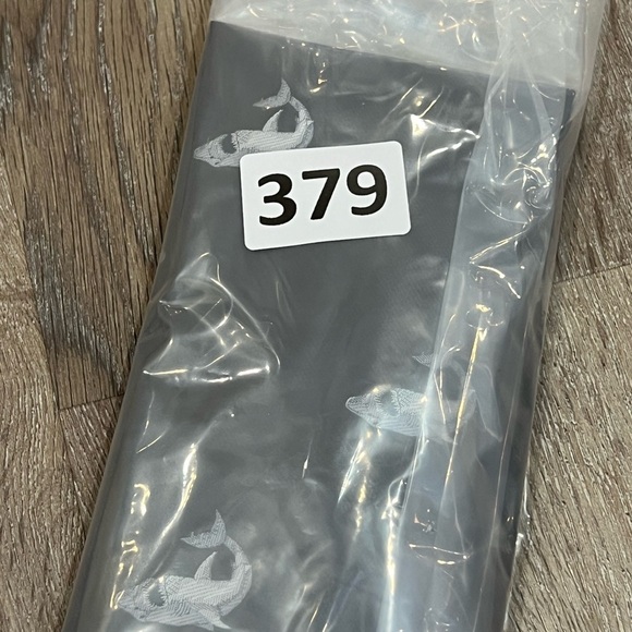 Embroidered Woven Shark Pattern Tie Burkhardt’s Cincinnati OH Designer Brown EUC - Picture 13 of 13